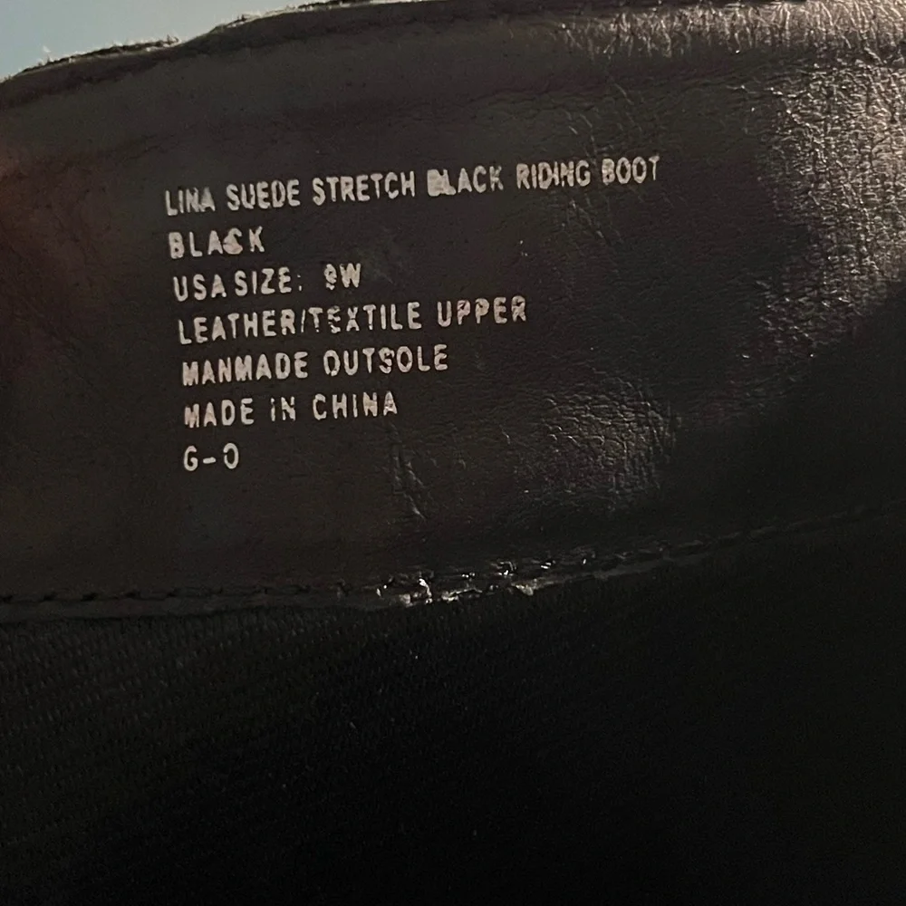 Lane Bryant Lina Suede Stretch Riding Boots | Black | Women’s 9W